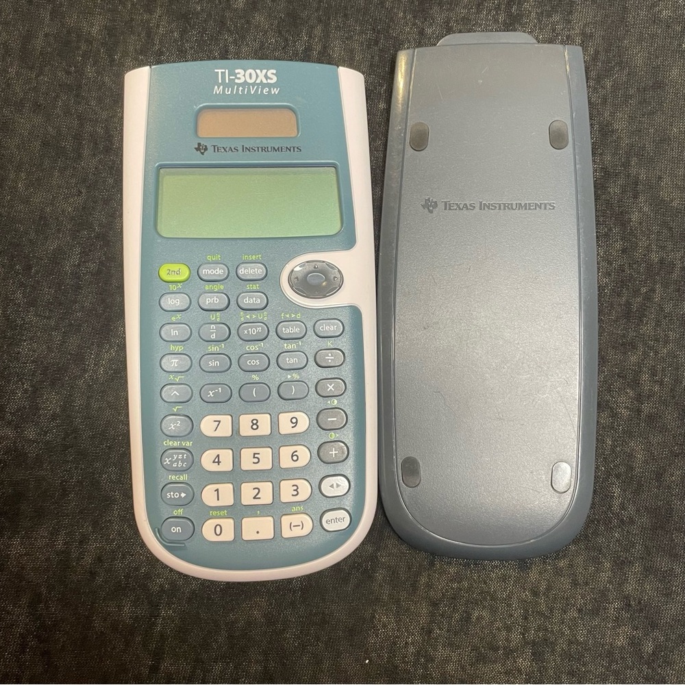 TI-30XS Texas Instruments Scientific Calculator Solar Cover MultiView School